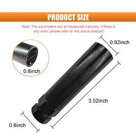 7 Spline Tuner Lug Nut Key, Car Wheel Lock Removal Tool Replacement for Spline Lug Nut, Aftermarket Lug Nut Socket Key Tool for 19 mm(3/4") and 21 mm(13/16") Hex Socket Wrench (7 Spline)