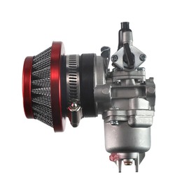 Air Filter Stack Carburetor for 2 Stroke 47cc 49cc Mini ATV Quad Dirt Pocket Bike (Red)