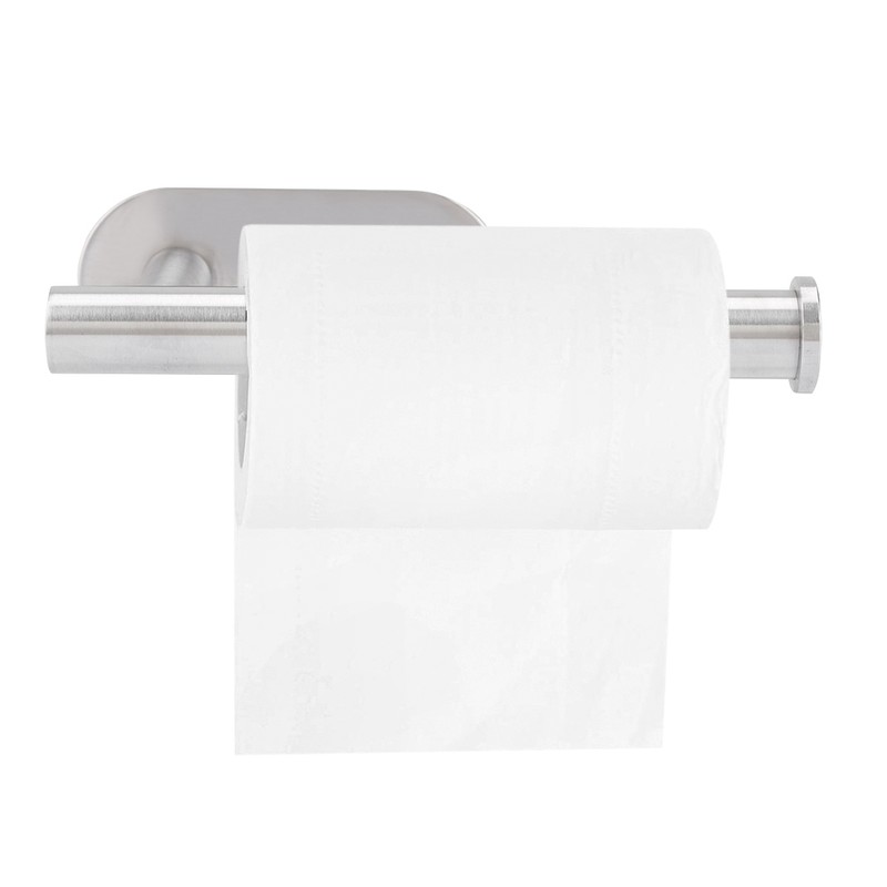 Wall Mount Single Toilet Paper Holder Stainless Steel Tissue Roll