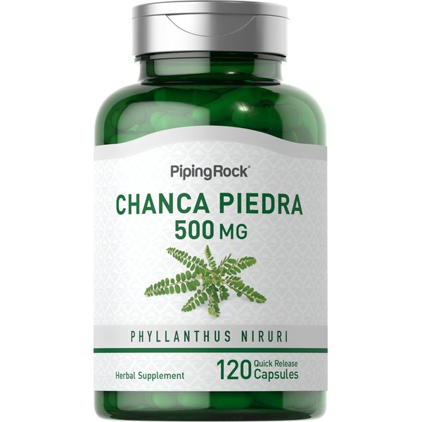 Piping Rock Chanca Piedra Capsules 500mg | 120 Count | Herbal Extract Supplement | Non-GMO, Gluten Free