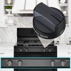 W10339442 Gas Stove Knobs, Cooktop Surface Burner Control Knobs Black