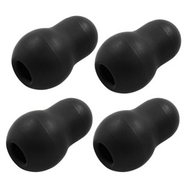 Hitefu - 4 almohadillas para orejas de silicona de repuesto para estetoscopio, tapones de silicona universales para estetoscopio, piezas de repuesto para estetoscopio, color negro