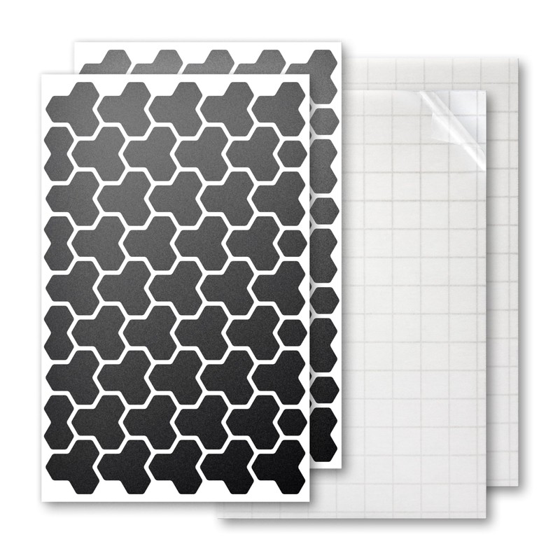 Luxshield Reflector Sticker Set - Cybershell - for bicycle scooter