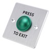 Door Release Button Stainless Steel 12‑24V Push to Exit NO