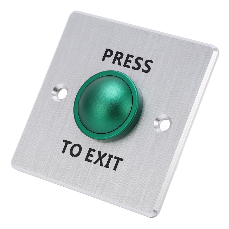 Door Release Button Stainless Steel 12‑24V Push to Exit NO