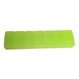 Tupperware Pill Box Small for Travel Portable Pill Box Small Tablet Box for Vitamins Fish Oil and Sweetener (Lime)