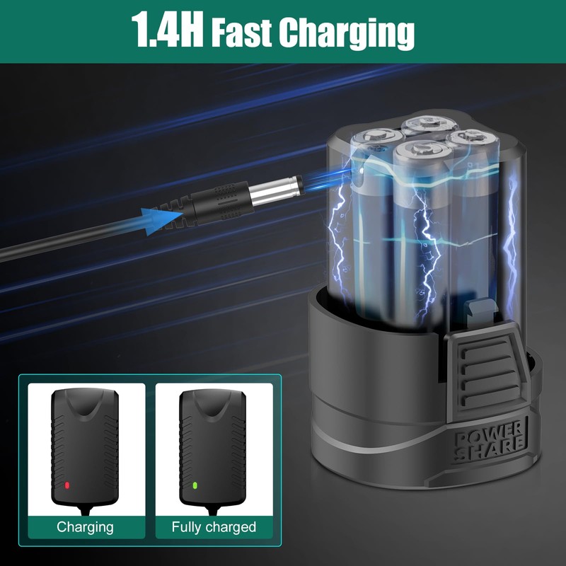 HYCHIKA 16.8V 1500mAh Tool Battery, Compatible with HYCHIKA 16.8V Drill