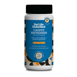 Pet Life Unlimited Carpet Refresher & Deodorizer Powder - Pet Safe, Plant Based Wild Sage & Neroli Scent, Made in USA - 16oz (Pack of 1)