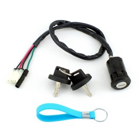 QAZAKY Ignition Key Switch Compatible with ATV TRX200 TRX200D 1991-1997 TRX250 1997-2001 TRX250EX 2001-2008 TRX250TE TRX250TM 2002-2017 TRX250X TRX400EX FourTrax Recon Sportrax 200 250 400 TRX