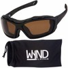 WYND Blocker Polarized Riding Sunglasses Extreme Sports Wrap Motorcycle Glasses