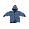 Cosilana baby jacket, soft fleece, with hood, 60% new wool