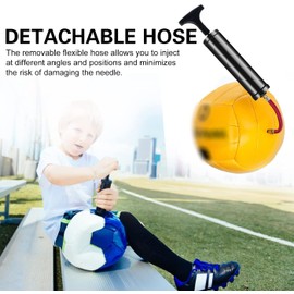 Drado Ball Pump with Needles, Air Hose, Valve Adapter - Portable Electric Inflator for Football, Basketball, Volleyball, Rugby