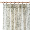 jinchan Pinch Pleated Curtains Floral Linen Blend Curtains for Living