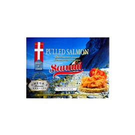 Sanniti Pulled Salmon in Tomato Sauce | Natural Source of Omega 3 | Ready to Eat, 4.1 oz (Pack of 2)