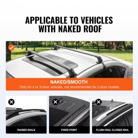 KEEPDSGN For Toyota Camry Roof Rack Crossbars Luggage Bicycle Kayak Cargo Carrier +Lock
