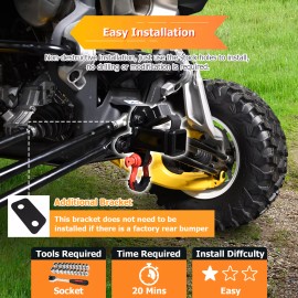 SI UTV 2" Rear Towing Hitch with 3/4" D-ring For Can Am Maverick R /R Max 2024-25