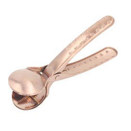 Stainless Steel Chestnut Cutter Tool Rose Gold Cross Shaped Comfortable Grip Easy Operation Protable Nutcracker Chestnut Clip for Kitchen