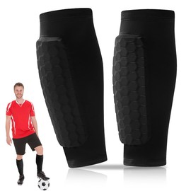 Shin Pads for Football, 1 Pair Shin Pads, Football Men, Children, Men, Shin Pads, Breathable & Non-Slip, Collisions for Football, Basketball and Volleyball
