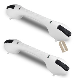 Daren Medical Shower Grab Bar 2 PCS Suction Grab Bars for Bathtubs and Showers, Shower Handle Removable Shower Handrails for Kids, Bathroom Safety Grip Waterproof(White)