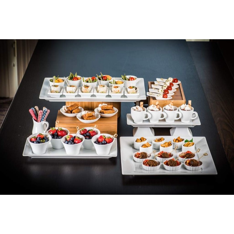 BIA Cordon Bleu Nouveau Porcelain Serving Platters, White (905171WS1SIOC)