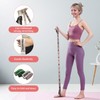 Yoga Stretch Strap with 10 Loops – Elastic Pilates Band