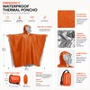 Emergency Rain Poncho for Outdoor Use – Waterproof Thermal Cover