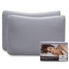 High-quality cushion cover double pack (set of 2, light grey