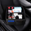 Uplien Car Storage Organizer [2025 UPDATED] Leather Car Caddy Basket