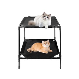 Rexwnadu Pet Hammock Bed, Cat Hammock, Soft Elevated Pet Hammock for Dogs & Cats, with Removable Washable Mesh Suitable for Young Cats