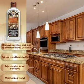 Parker & Bailey Kitchen Cabinet Cream - Multisurface Wood Cleaner And Polish Furniture Quick Shine Restorer Protector Surface, House Cleaning Supplies Home Improvement 8oz