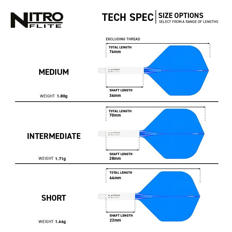RED DRAGON Darts – Nitro Flite Integrated Flight & Shaft