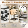 Kitchen Pot Lid Storage Rack, Double-Layer Pot Lid Organizer with