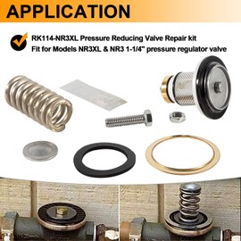 YMT 1-1/4'' Pressure Reducing Valve Repair Kit Fits for Models NR3,NR3XL Pressure Regulator Valve