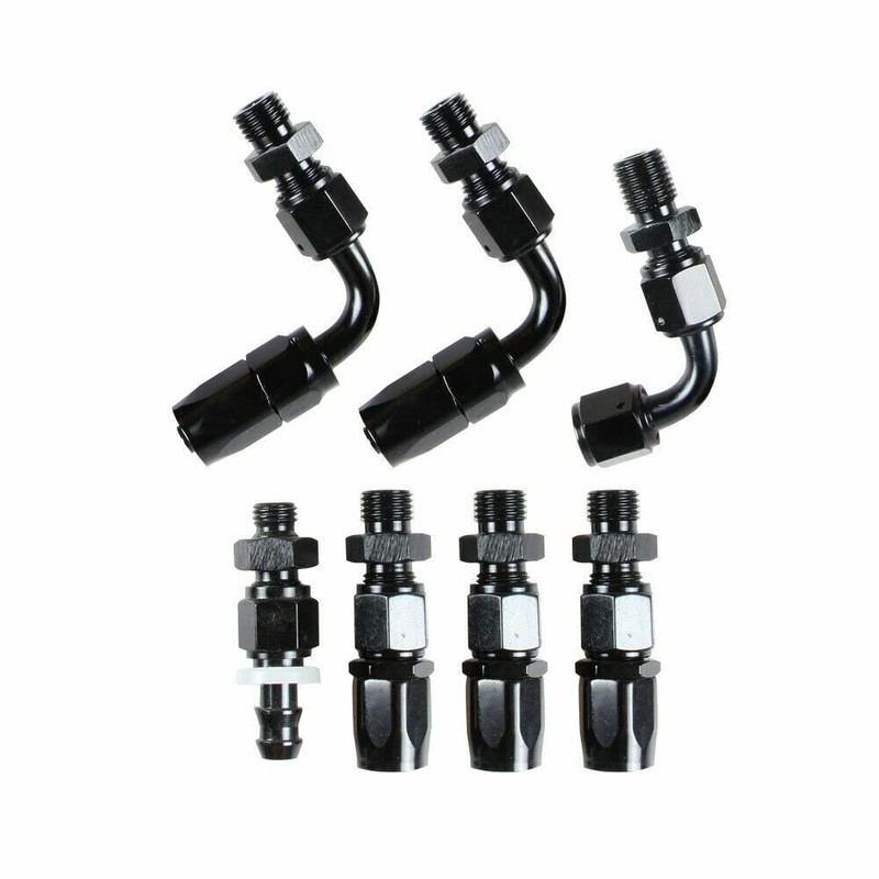 Adjustable Fuel Pressure Regulator Kit Oil 0-160psi Gauge 6AN Return