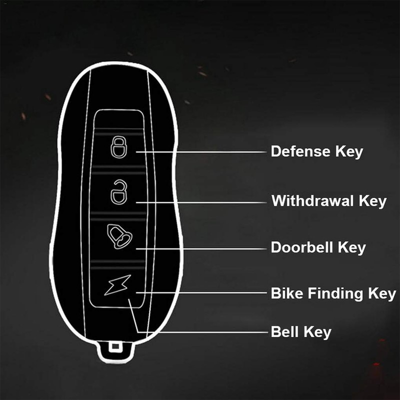 USB Rechargeable Anti Theft Bike Alarm Vibration Trigger Alarm with