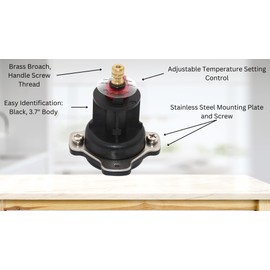 T & T Hardware Replacement Cartridge Compatible with Kohler GP77759 – Hot/Cold Mixing Cap Cartridge – Red & Black Faucet Valve Part