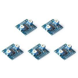JESSINIE 5Pcs PAM8406 5Wx2 Digital Amplifier Module Board 5W+5W Dual-Channel 2.5V-5V PAM8406 Stereo Audio Module Noise-Free Class D Power Amplifier Module with Volume Potentiometer