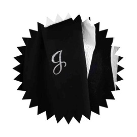 Dervivea Crystal Letter Brooch Pin Silver Initial Brooches Pin Dainty Custom Initial Brooch Letter J Brooch Pin Lapel Pin Tie Decorative for Women and Girls Clothing Dress Suit(J)