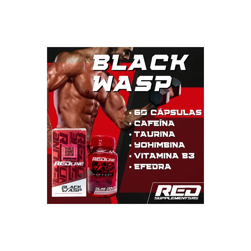 Precursor De Testosterona Termogénico Black Wasp 90 Cáps