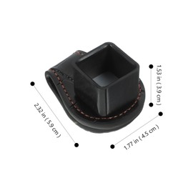 GANAZONO Cue Chalk Holder Magnetic Belt Clip Leather Snooker Pool Chalk Holder Billiards Chalk Holder Snooker Tool Accessory for Sports