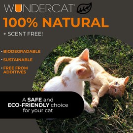 Progressive Planet Wundercat Non-Clumping Cat Litter, 40lbs - Lightweight & Food-Grade Diatomaceous Earth Litter - Superior Moisture & Odor Absorption - Low-Tracking