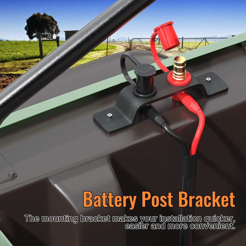 Joinfworld Remote Battery Terminals Heavy Duty Battery Relocation Kit with