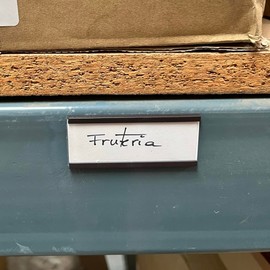 Magnetic Label Holder 30mm High and 70mm Long for Shelves with Magnet Magnetic Price Holder for Shelves Shelf (100)