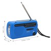Hand Crank Solar Radio AM FM SW1 SW2 Camping LED