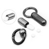 2Pcs Micro Titanium Pill Holder - Waterproof Keychain & Portable