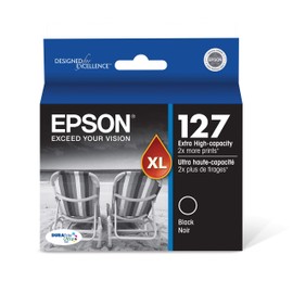Epson T127120 DURABrite Ultra 127 Extra High-Capacity Inkjet Genuine Ink Cartridge, Black (T127120)