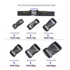 Baikeen Plastic Side Release Buckles,15mm/20mm/25mm/32mm/38mm/50mm Heavy Duty Plastic Buckle Clips