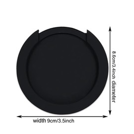 3.39 Inch Black Guitar Soundhole Cover Rubber Feedback Buster for Acoustic Guitar Round Sound Hole Cover Accessory