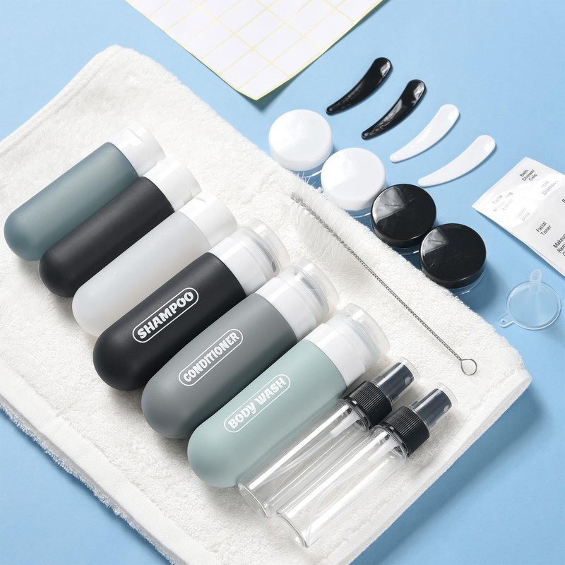 YNSHOUNA 20 Pack Travel Bottles Set, TSA Approved Travel Size