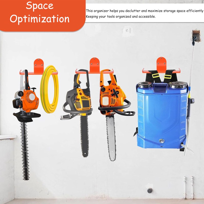 Heavy Duty Backpack Leaf Blower Hanger Wall Mount,Universal Garage Organizer,Garden